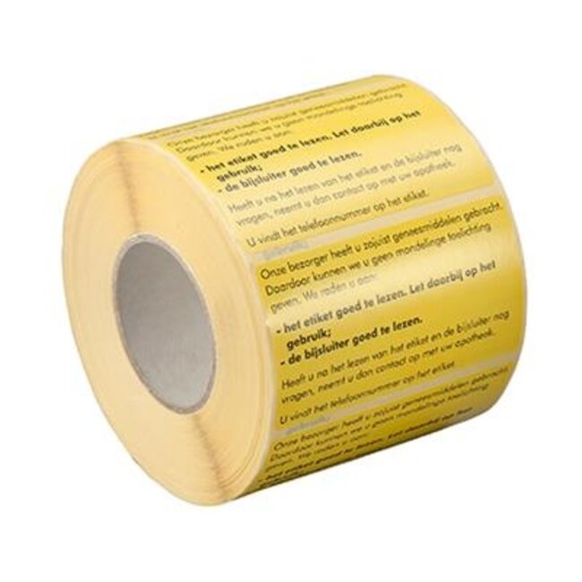 Sticker bezorgen/bijsluiter 1000 Stuks