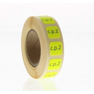 Brocacef Strooketiket controle paraaf 2 750 Stuks