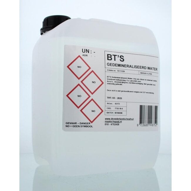 BT'S Gedemineraliseerd water 5 Liter