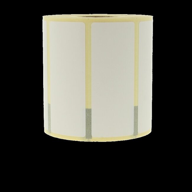Etiket blanco 75x30mm op rol 850 Stuks