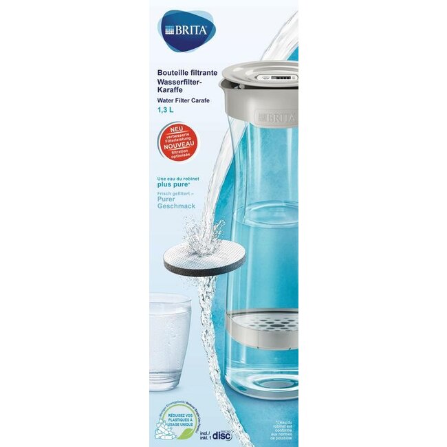Brita Waterfilterkaraf soft grey 1 Stuks