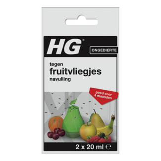 HG X fruitvliegjesval navul 20ml 2 Stuks