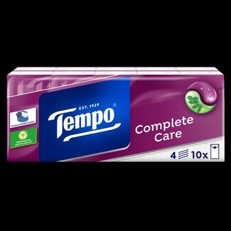 Tempo Mouchoirs Tempo Complete Care, 10 unités