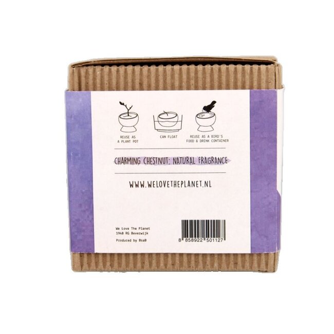 Bougie noix de coco We Love charming chestnut 1 pièce