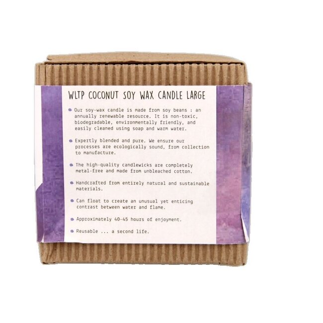 Bougie noix de coco We Love charming chestnut 1 pièce