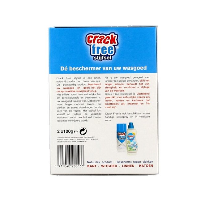 Crackfree Stijfselpoeder 2 x 100 gram 2 Stuks