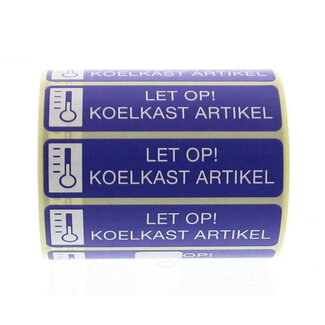Spruyt Hillen Sticker let op koelkast artikel 500 Stuks