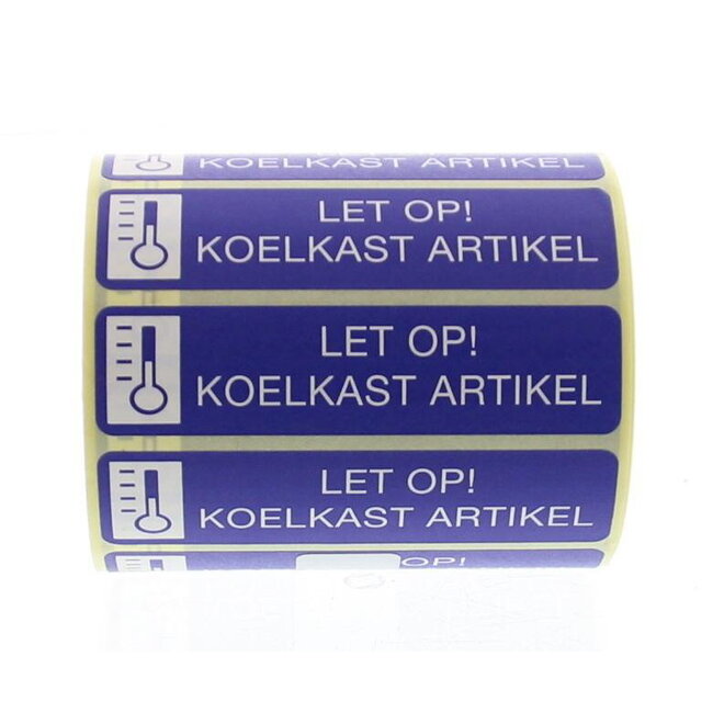 Sticker let op koelkast artikel 500 Stuks
