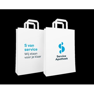 Service Apotheek Draagtas 6660 22 x 10 x 33 papier 250 Stuks