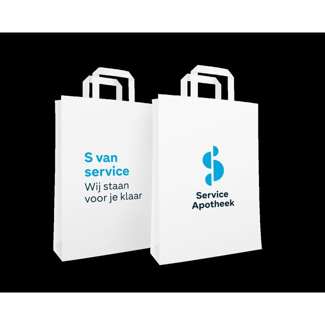 Service Apotheek Draagtas 6660 22 x 10 x 33 papier 250 Stuks
