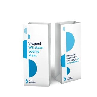 Service Apotheek Blokbodemzak 11 x 7.5 x 26cm 86662 500 Stuks