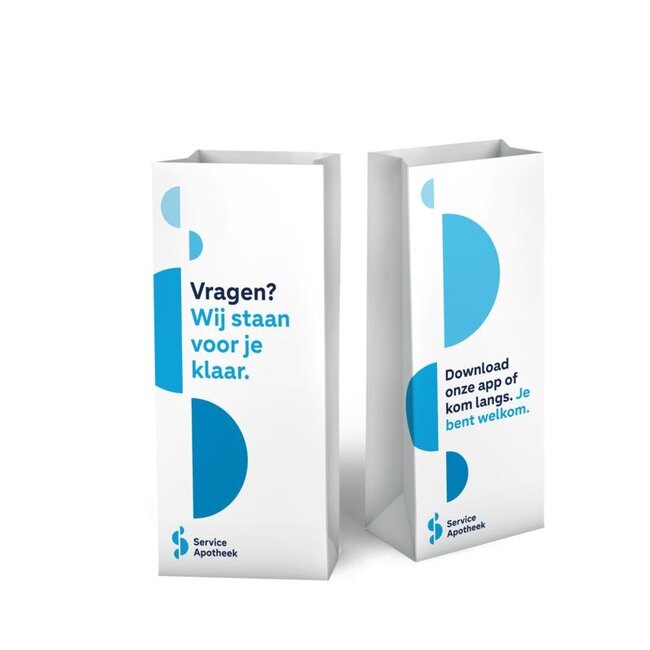 Service Apotheek Blokbodemzak 11 x 7.5 x 26cm 86662 500 Stuks