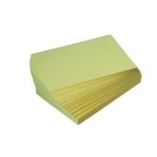 Receptpapier geel 10.5 x 14.8cm 2000 Stuks