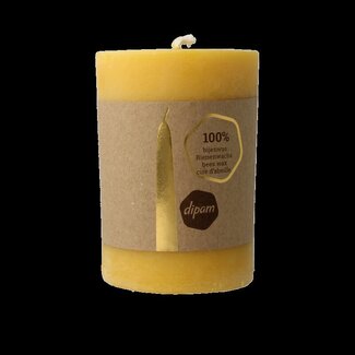 Dipam Bougie pilier Dipam en cire d'abeille structure 1, 1 pièce