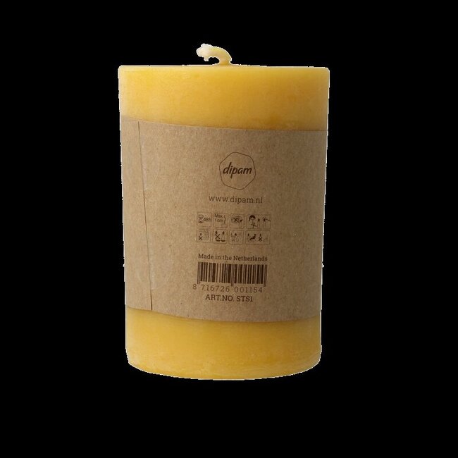 Bougie pilier Dipam en cire d'abeille structure 1, 1 pièce