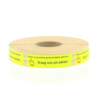 Blockland Blockland Strooketiket indien u andere geneesmiddel gebrui 750 Stuks