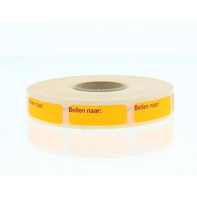 Strooketiket bellen naar 30x10mm 1000 Stuks