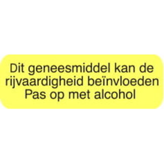 Blockland Strooketiket rijvaardigheid alcohol 30 x 7mm 1000 Stuks