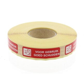Blockland Strooketiket voor gebruik schudden 44 x 11mm 750 Stuks