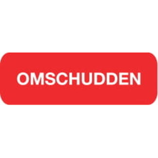 Blockland Strooketiket omschudden rood 30 x 7mm 1000 Stuks
