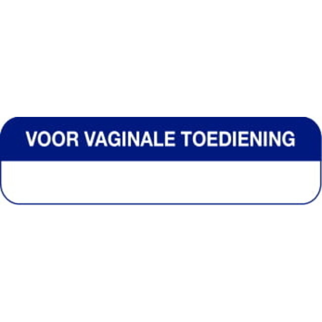 Strooketiket voor vaginale toediening 44x11mm 750 Stuks