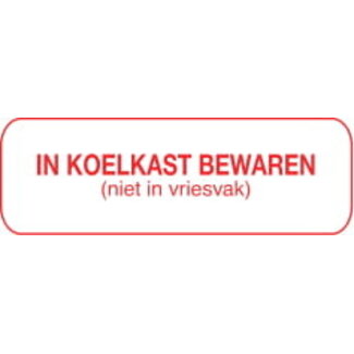 Blockland Strooketiket koelkast bew niet vriesvak 30 x 7mm 1000 Stuks