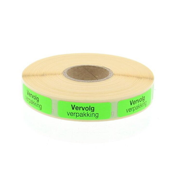 Strooketiket vervolg verpakking 30 x 10mm 1000 Stuks