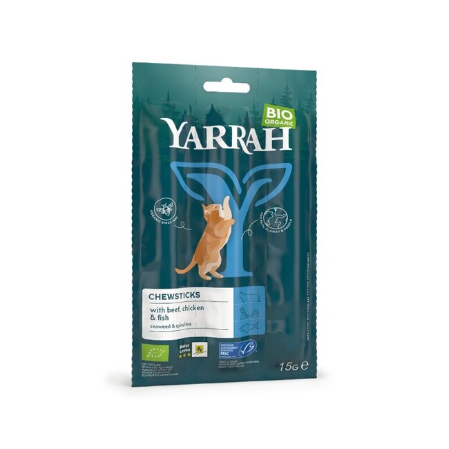 Kat kauwsticks bio 15 Gram