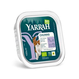 Yarrah Yarrah Kat alucup kip kalkoen bio 100 Gram