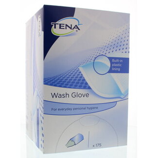 Tena Washandje met plastic voering 175 Stuks