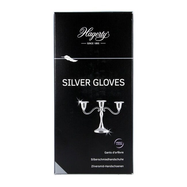 Silver gloves 1 Paar