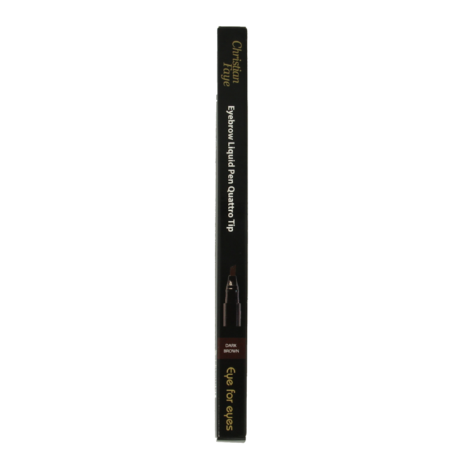 Eyebrow liquid pen quattro tip dark brown 1.3 Gram