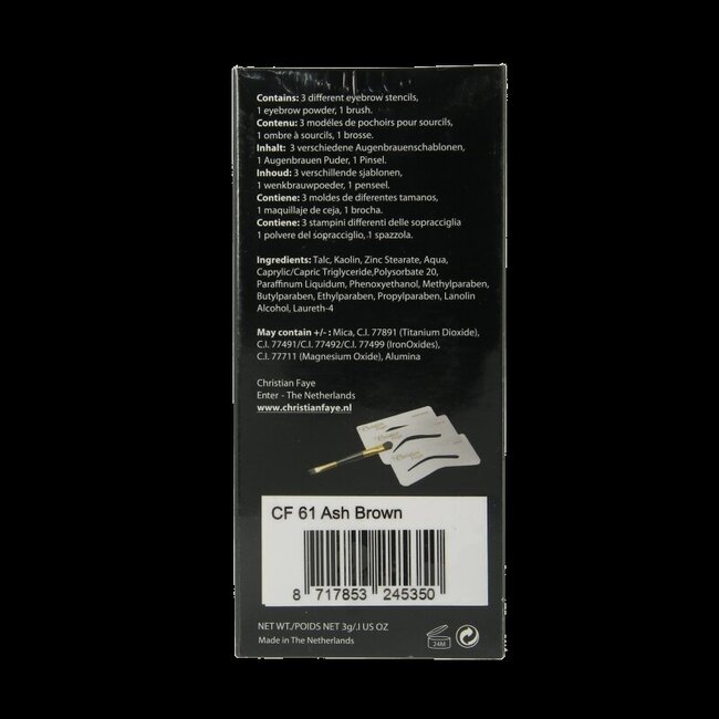Christian Faye Eyebrow powder ash brown 3 Gram
