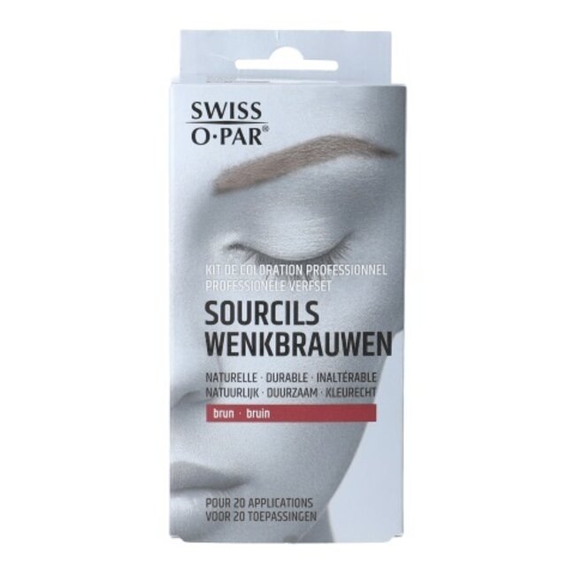 Professionele verfset wenkbrauwen bruin 1 Set