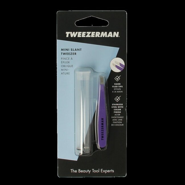 Mini slant tweezer blooming lilac 1 Stuks