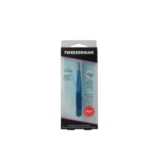 Tweezerman Slant tweezer bell bottom blue 1 Stuks