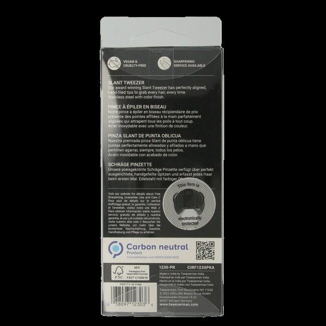 Tweezerman Slant Pretty in Pink 1 pièce