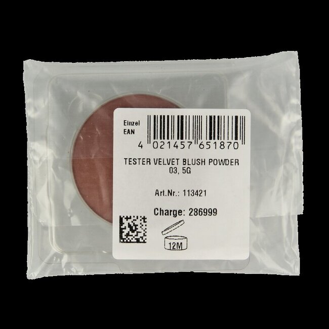 Velvet blush powder cashmire brown 03 tester 1 Tester