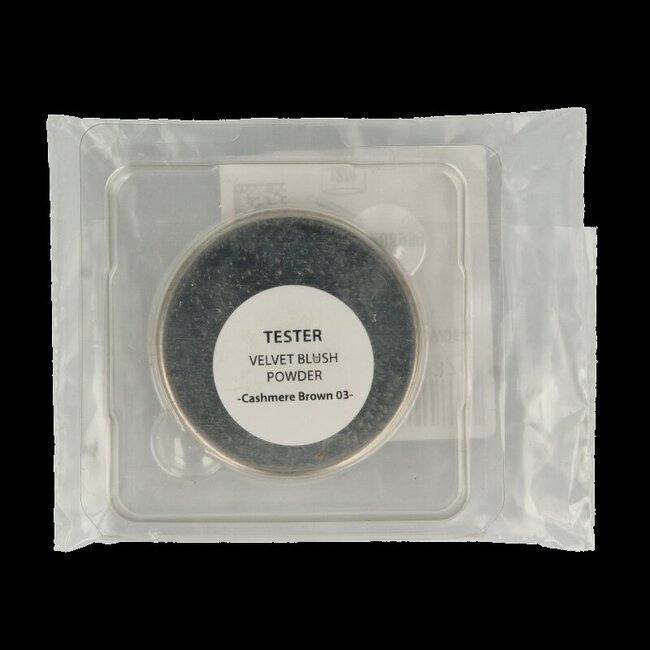 Lavera Velvet blush powder cashmere brown 03 testeur