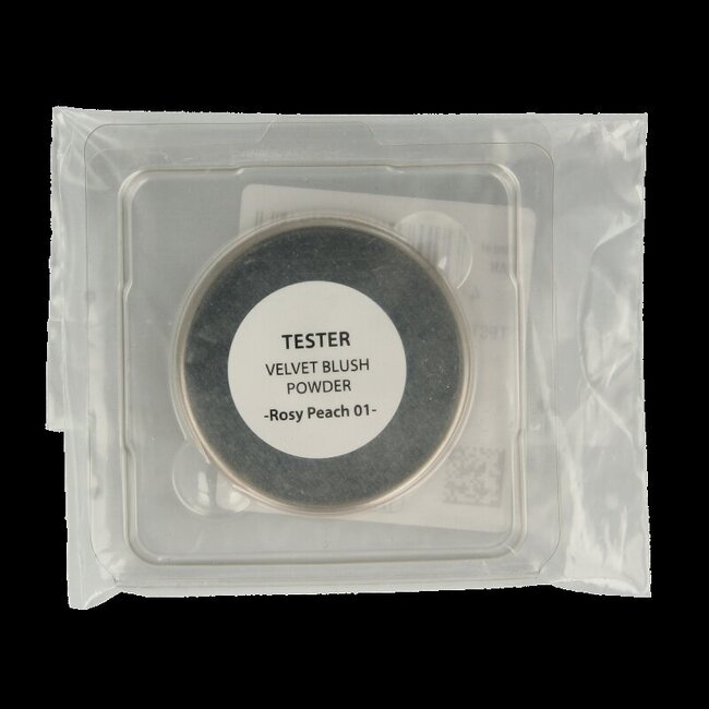 Lavera Velvet blush powder rosy peach 01 tester 1 Tester