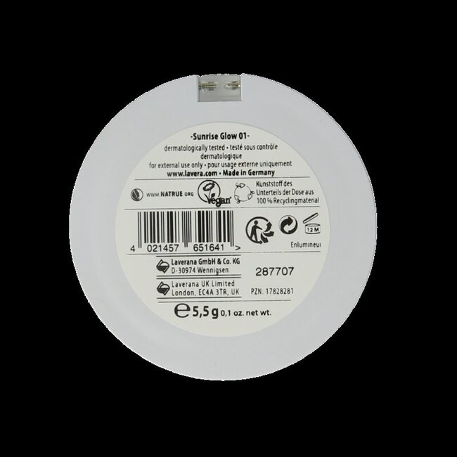 Lavera Soft glow highlighter sunrise glow 01 5.5 Gram