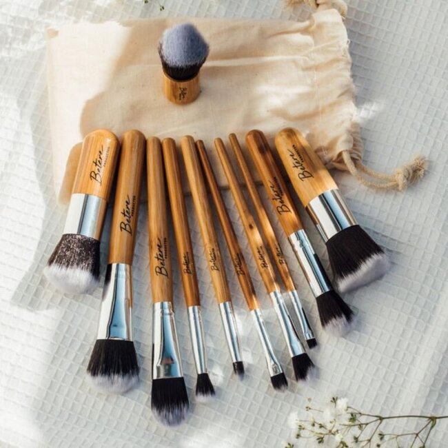 Set van 11 duurzame make-up kwasten 11 Stuks