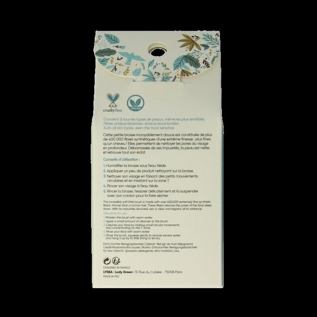 Lady Green Ultra soft cleansing brush for face 1 Stuks