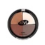 Eyeshadow quatro CES 105 bruin/grijs/wit 1 Stuks