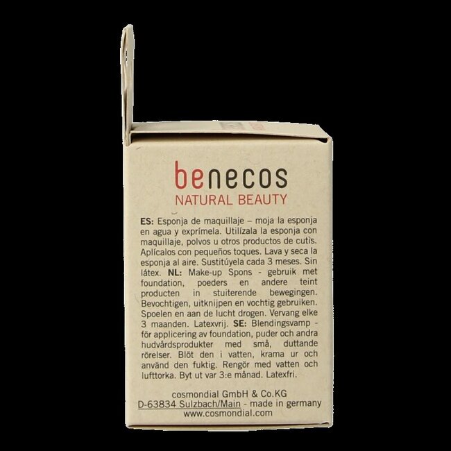 Benecos natural beauty Natural make-up sponge 1 Stuks
