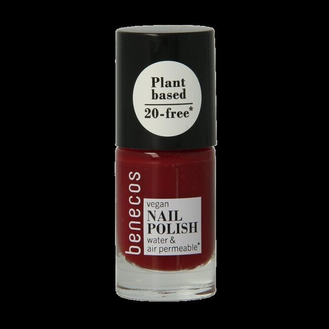 Vegan nail polish cherry red 20-free plantbased 5 Milliliter