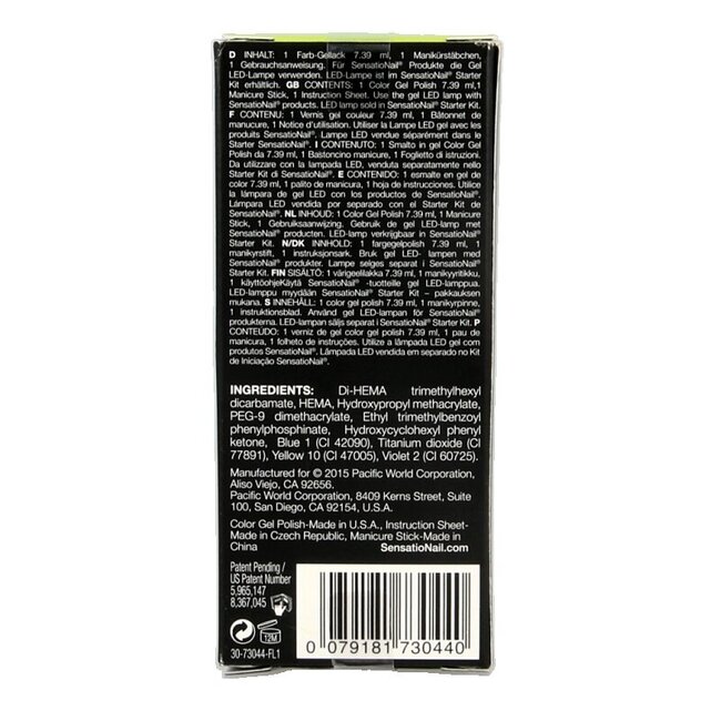 Sensationail Color gel kiwi squeeze 7.4 Milliliter