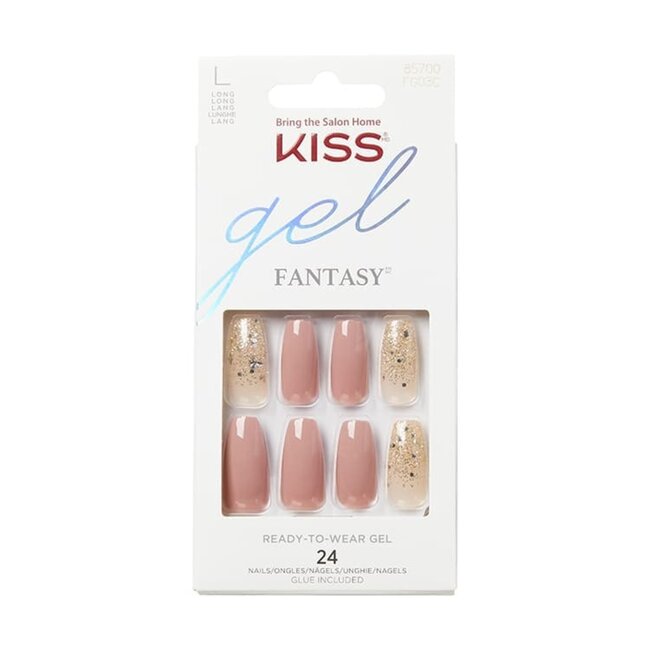 Gel fantasy nails midnight sky 1 Set