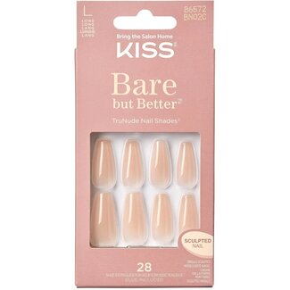 Kiss Kiss Bare but Better Nails Nude Drama - 1 kit