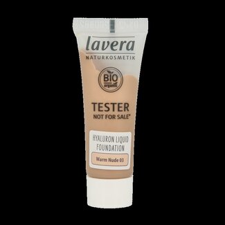 Lavera Fond de teint liquide Lavera Hyaluron warm nude 03 testeur 1 Testeur